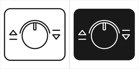 Smart home dimmer switch icon for automation system control
