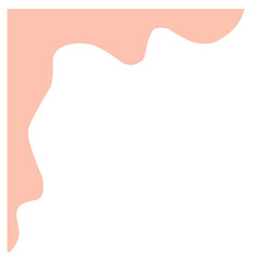 Soft Peach Organic Corner Drip Element