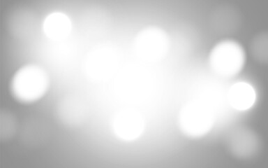 White and Gray Bokeh Light Background with Soft Glow Effect, Abstract Minimal Blur Design for Modern and Elegant Style, Background decoration