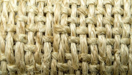 Close-Up of Hemp Weave Texture
