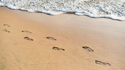 footprints in the sand