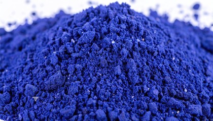 Indigo Blue Powder Texture Macro Photography