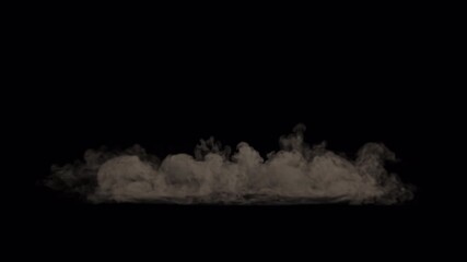 Realistic ground dust cloud from an explosion dissipating slowly. - Powered by Adobe