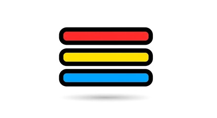 Hamburger menu icon navigation bar website interface application ui design element graphic