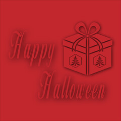 Spooky Halloween Gift Box Greeting Card