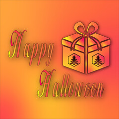 Happy Halloween Gift Box with Festive Greeting