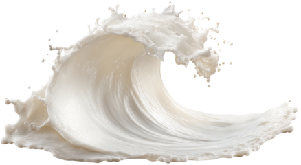 Creamy wave splash, abstract art