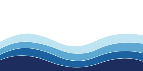 Abstract blue wave background flowing water illustration perfect for website headers and presentation templates