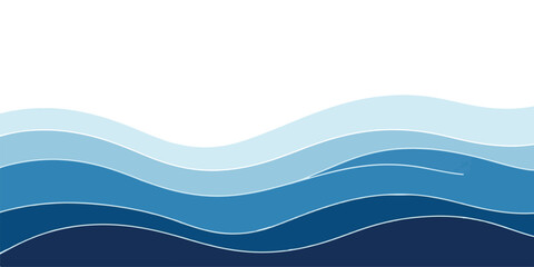 Abstract blue wave background vector illustration with gradient colors perfect for presentations and web design