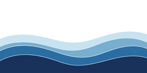 Abstract blue wave background illustration smooth gradient shapes perfect for website headers and presentations