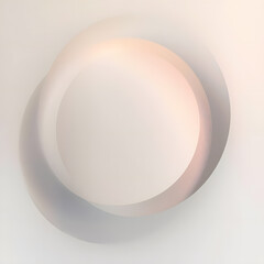 Minimalist soft pastel peach ring background with layered circular gradients, subtle grain texture and neomorphic soft shadows  ideal as a website hero, UI header, social media banner, or presentation