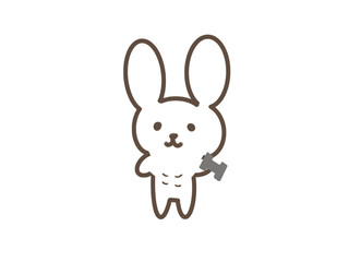ジム　トレーナー　うさぎ　キャラクター