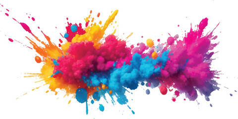 Colorful paint explosion abstract vibrant splatter perfect for background design and creative projects