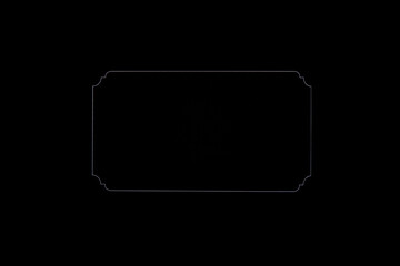 Minimal Black Background with Thin Elegant Frame for Memorial or Invitation Design