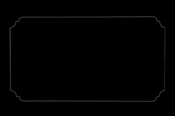 Minimal Black Background with Thin Elegant Frame for Memorial or Invitation Design