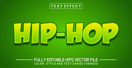 Hip hop font Text effect editable