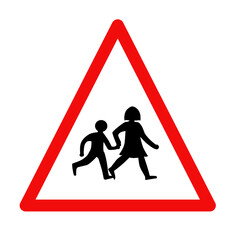 Transparent cross the road sign in SVG format 