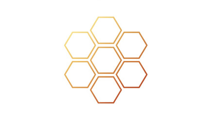 Golden honeycomb pattern on is a beautiful and intricate design, perfect for adding a touch of elegance to any project