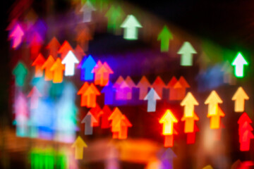 abstract city night light  bokeh