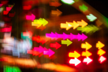 abstract city night light  bokeh