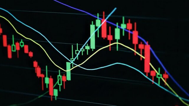 Stock market chart analysis financial data trading investment candlestick pattern graph chart trading