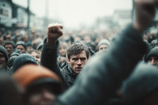 Far right supporters rally in protest against perceived threats to their ideology