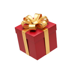 Fototapeta premium gift box with red ribbon, Christmas gift box, Valentine celebration gift box