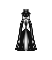 elegant dress on a white background