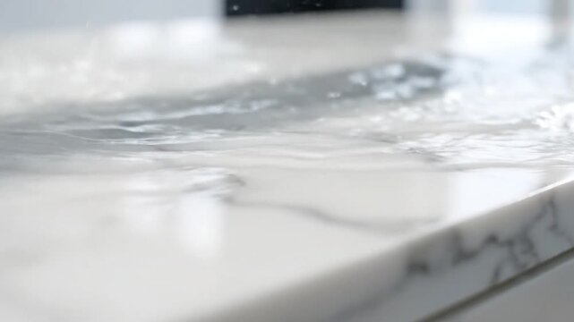 氷の塊が光を受けて輝く様子が、シンプルながらも涼しげな印象を与える一枚