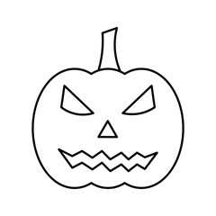 pumpkin icon on white background