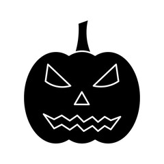 pumpkin icon on white background