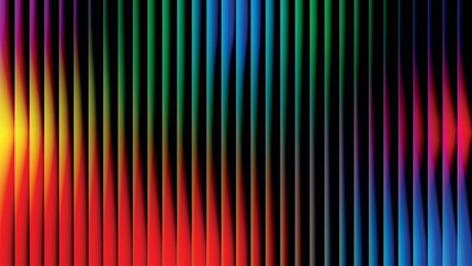 Fototapeta premium Abstract vertical stripes of vibrant colors transitioning across the spectrum