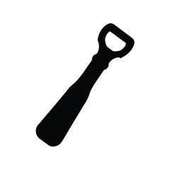 Bottle Opener Silhouette Metallic Tool Device Equipment Silver Black Kitchen