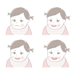 赤ちゃん　表情のセット