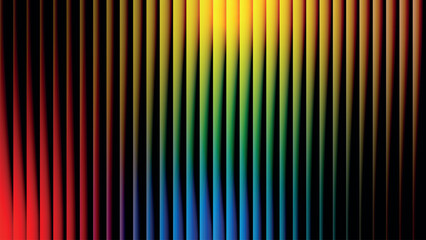 Fototapeta premium A vibrant spectrum of vertical stripes displaying the colors of the rainbow