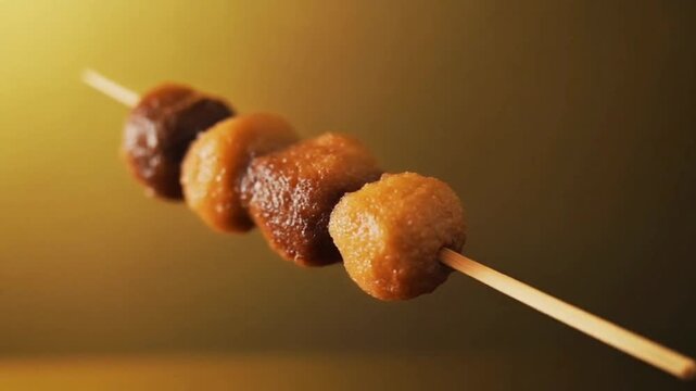 shish kebab on skewers on a skewer