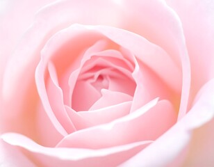 Close-up of a delicate pink flower with soft, overlapping petals