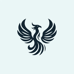 Obraz premium Heraldry Phoenix Logo