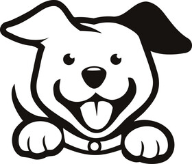 Flat Pet Animal Dog Logo Vector PNG Transparent Background EPS SVG