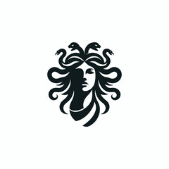 Medusa Gorgon Goddess Logo