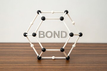 Molecular Model Representing Chemical Bond Structure on Wood Surface