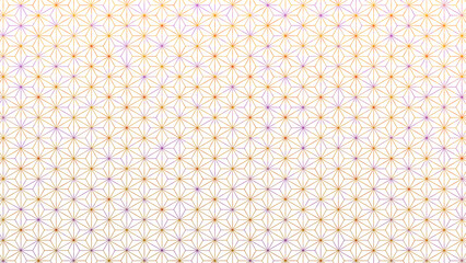 【背景透明】和柄 麻の葉模様のシームレスパターン｜お正月 年末年始 お祝い グラデーション