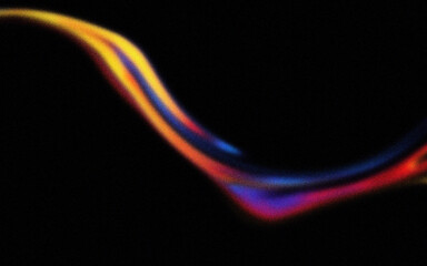 Abstract swirling light trails with grainy background