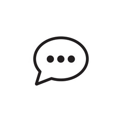Chat icon vector