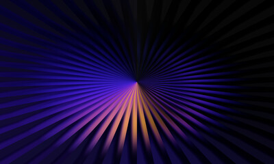 Obraz premium Abstract radial gradient background with purple, orange, and black colors