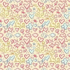 Obraz premium seamless pattern with hearts