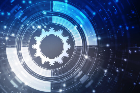 Process management, optimization operation, fix strategy industry, transmission gears wheel, software update status, Cog Gear Wheel on the technology abstract background
