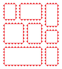 Photo frames isolated.  Picture Frame Vector Art - Set of square frames vector