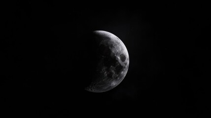 Fototapeta premium A Moon in Space