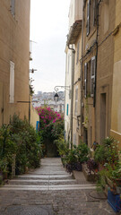 Obraz premium Photo of traditional French building in Marseille, France.